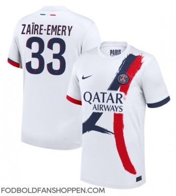 Paris Saint-Germain Warren Zaire-Emery #33 Udebanetrøje 2024-25 Kortærmet